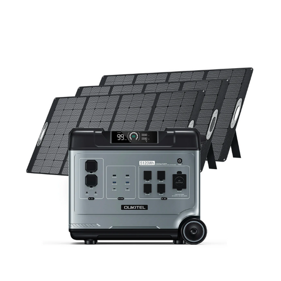 Generador Solar OUKITEL P5000 para Hogar con Panel Solar de 400W