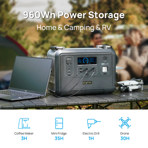 P1201 Portable Backup Power Station 1200W/960Wh